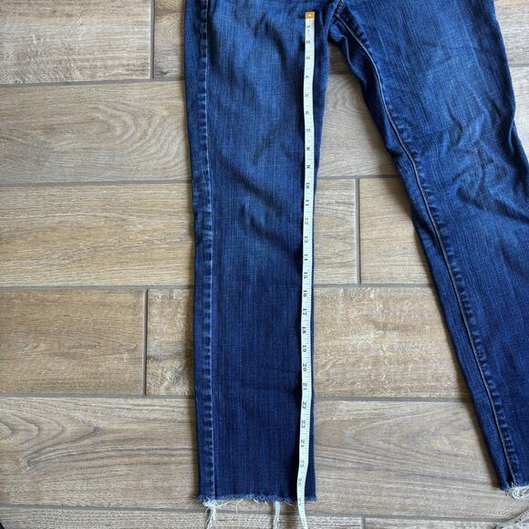 Abercrombie and Fitch Women's Size 6 / 28 Jeans A&F Skinny Raw Edge Capri Crop - Picture 7 of 14